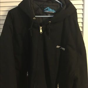 Canvas hooded winter jacket